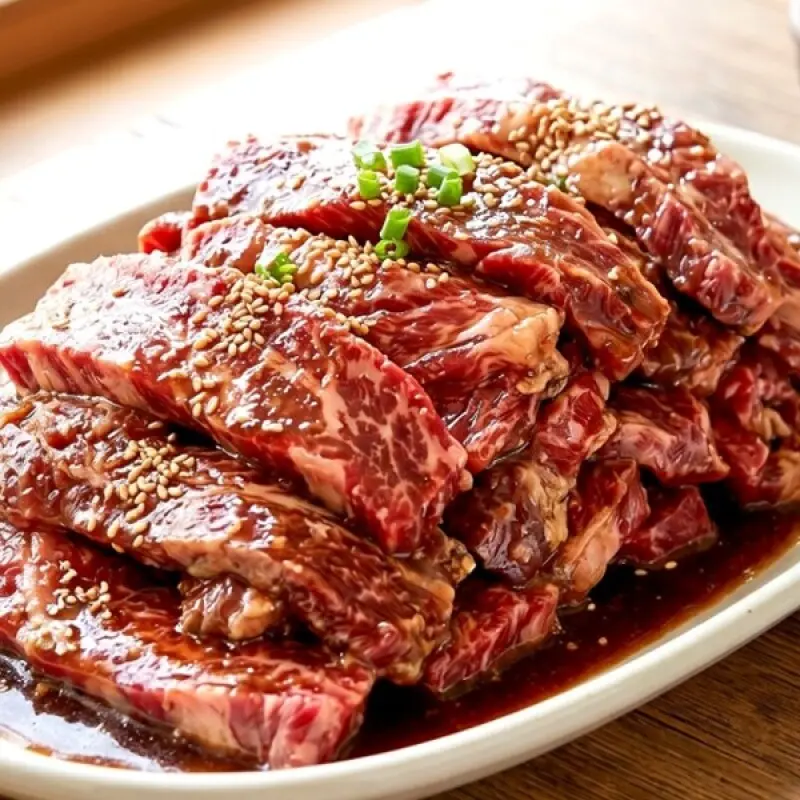 대용량 1KG 국대 황제 양념 소갈비살 구이 1kg (5인분 구성)