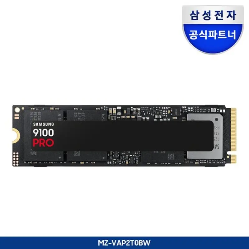 (삼성)나사증정삼성전자 공식인증 삼성 SSD 9100 PRO 2TB  PCIe Gen5 NVMe M.2  MZ-VAP2T0BW