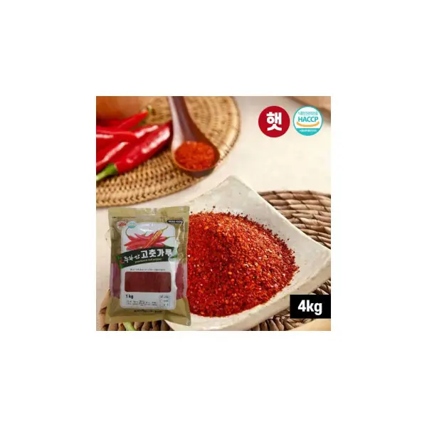 주왕산 26년 햇 경북 고춧가루 4kg( 1kg x 4ea) (쿠폰가 95,050원/무료)