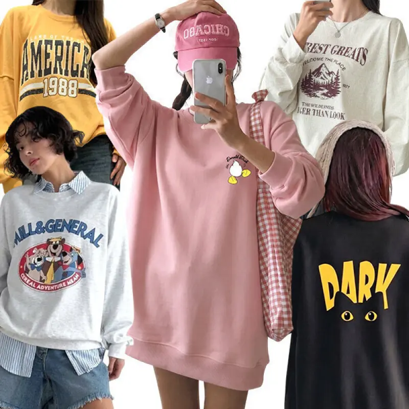 (12%+10%)미라클코지/긴팔/맨투맨/빅사이즈여성의류/여성/티셔츠/반팔/오버핏/원피스/바지