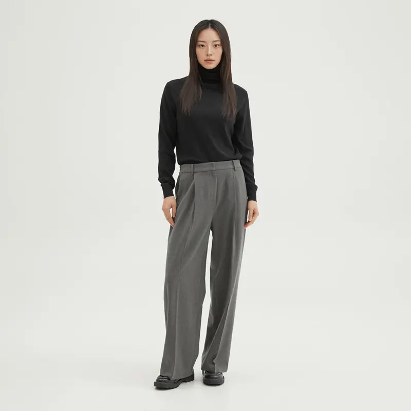 WARM 와이드 슬랙스_SPTAF4VW19 스파오 스프링세일