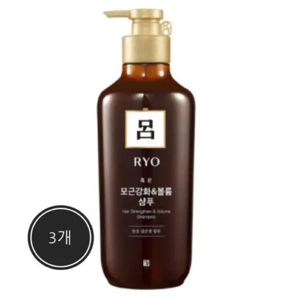 3개 려 흑운 모근강화 앤 볼륨케어 샴푸 500ml
