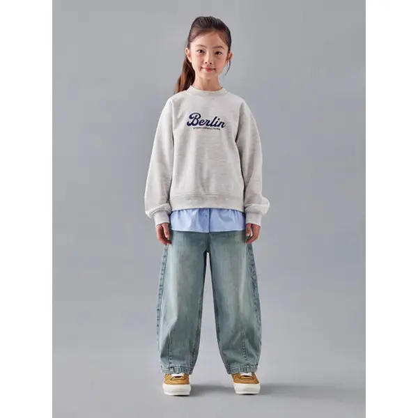 (신세계타임스퀘어점패션관)26년 FW (공용) 커브드 데님 팬츠 MKG3DP3302