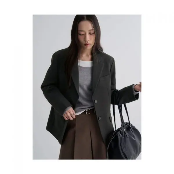 매장정품 8SECONDS 에잇세컨즈 테일러드 오버핏 재킷 그레이 356211CM13 1899352 (쿠폰가 46,550원/무료)