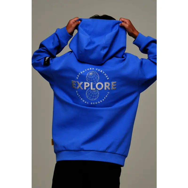(내셔널지오그래픽키즈)(신세계강남점)초깔끔 백그래픽 후드티셔츠