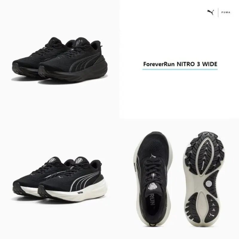 (신세계센텀점)포에버런 나이트로 3 와이드 안정화 런닝화  313702-01 / 313703 -01ForeverRun NITRO 3...