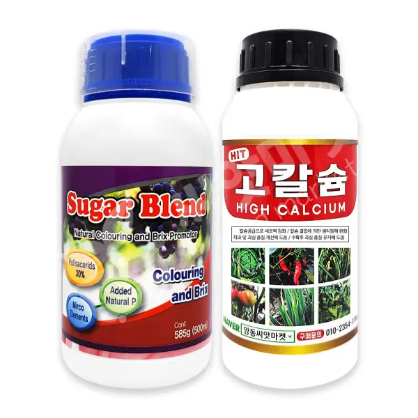 슈거브랜드 500ml 샤인머스켓 포도 과수 비대 착색제 + 고칼슘 500ml (쿠폰가 34,000원/무료)