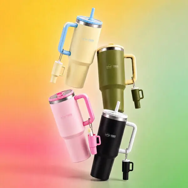 (오늘만특가)디유 완전밀폐 대용량 텀블러 1200ml750ml 빨대 손잡이 차량용 스텐 보온보냉병 1p (쿠폰가 9,890원/무료)
