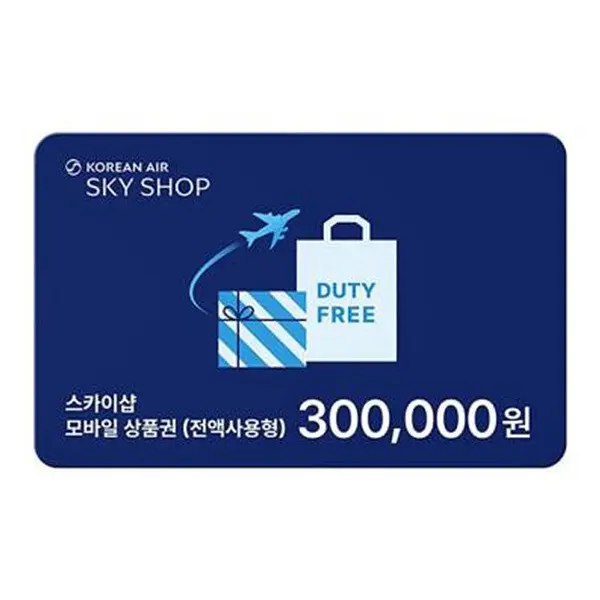 [대한항공](대한항공 스카이샵) SKY SHOP 모바일 30만원권 (258,000원)