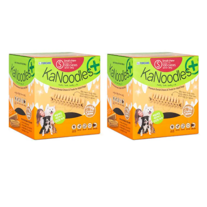 (포켄스 2박스_최저가)포켄스 카누들 필로팩 잇몸플러스 강아지 덴탈껌 680g 100개 2박스 S/M/L/XL 전견종
