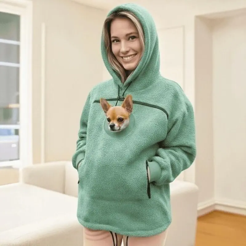 캥거루 후드티 고양이 강아지 강아지 고양이 넣는 주머니 티셔츠