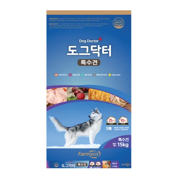 팜스코 특수견 15kg 강아지사료 애완견 대형견 개사료