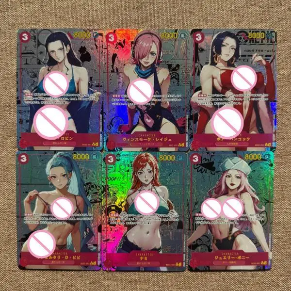 원피스 카드애니메이션 원피스 Diy 플래시 카드 로빈 핸콕 나미 비비 야마토 생일 선물 장난감