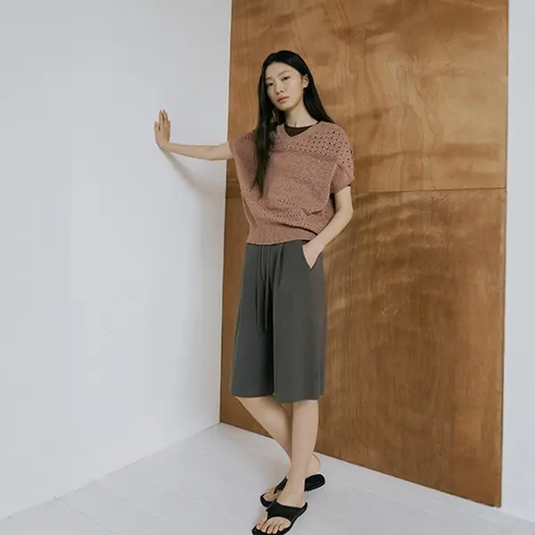 26SS 린넨블렌디드 버뮤다 하프팬츠1종 (쿠폰가 33,110원/무료)
