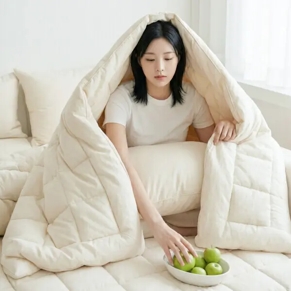 (3종세트) 먼지없는 사계절 그래핀 알러지케어 기능성 호텔 이불+패드+베개커버 침구세트