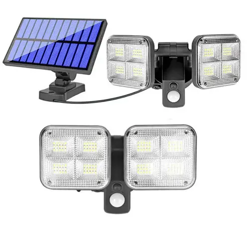 태양광 120 LED 양방향 센서등 3기능 벽부등 태양등 정원등