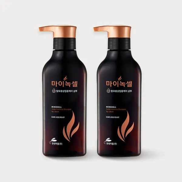 [마이녹셀]현대약품 마이녹셀 스칼프 인텐시브 탈모완화 샴푸 400ml 2개 (쿠폰가 26,310원/무료)