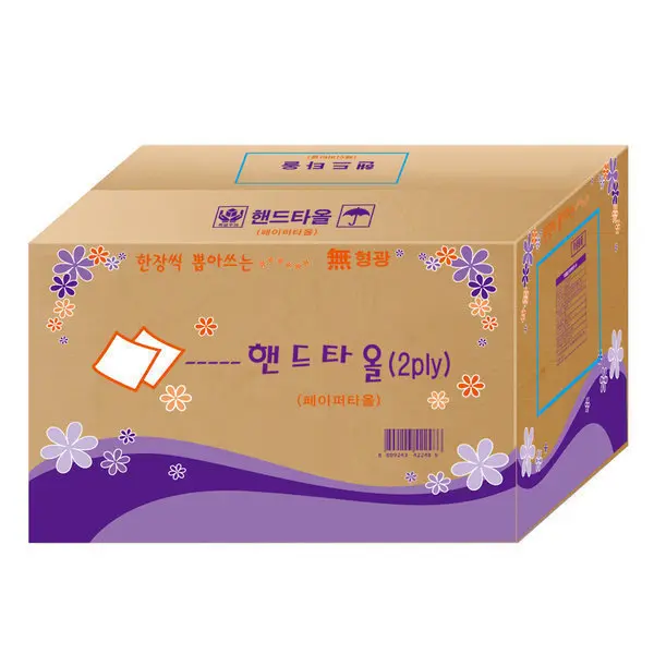 2겹 4500매 핸드타올/페이퍼타올/50밴드 100% 무형광 업소용 가정용