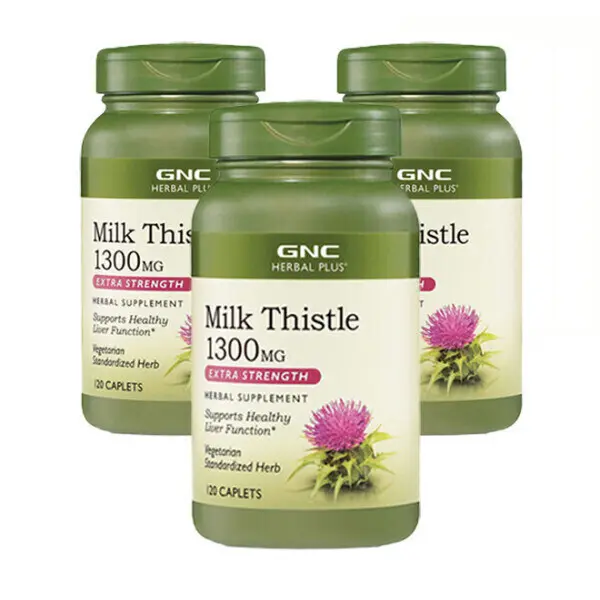 3개입 GNC 밀크씨슬 1300mg 120정x3개 지앤씨 허벌플러스 360정