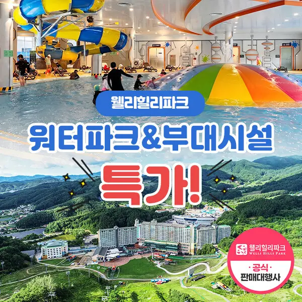 (월첫세일) 웰리힐리파크 워터플래닛/부대시설 특가 (당일사용불가) ~11.1