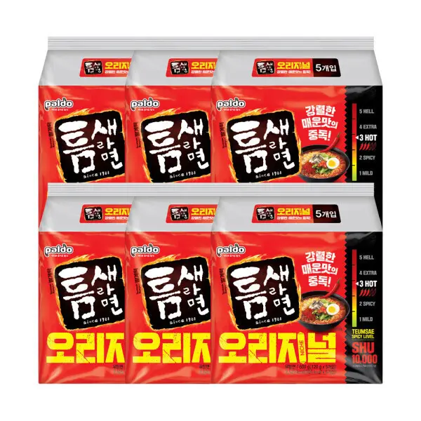 팔도 틈새라면 빨계떡(오리지널) x30개