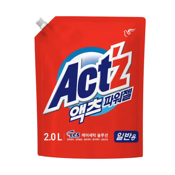 액체세제 액츠 파워젤 2L 8개 일반용