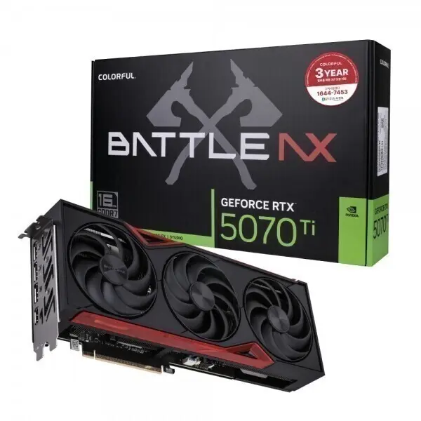 Colorful 지포스 RTX 5070 Ti BATTLE AX SFF D7 16GB 도우정보 포토리뷰 + 게임 증정