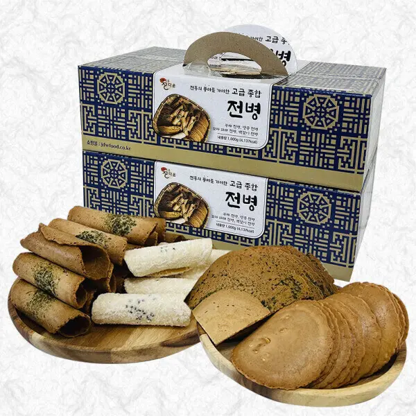 옛날과자 전통 고급종합전병 1kg+1kg (쿠폰가 15,210원/무료)