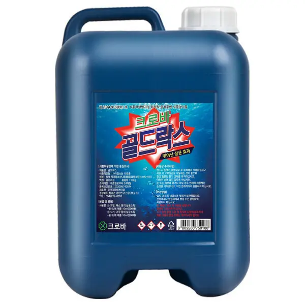 크로바 파워락스 13L/살균소독/바닥청소/락스대용량 골드락스 12kg (쿠폰가 8,270원/무료)