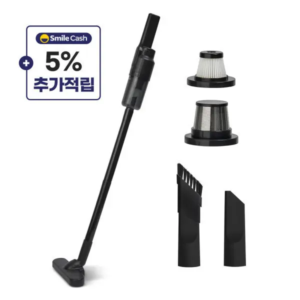 [홈리아]무선 원룸 청소기 미니 핸디 소형 자취방 청소기 블랙 고성능 헤파필터 추가 증정 (32,490원/무료)
