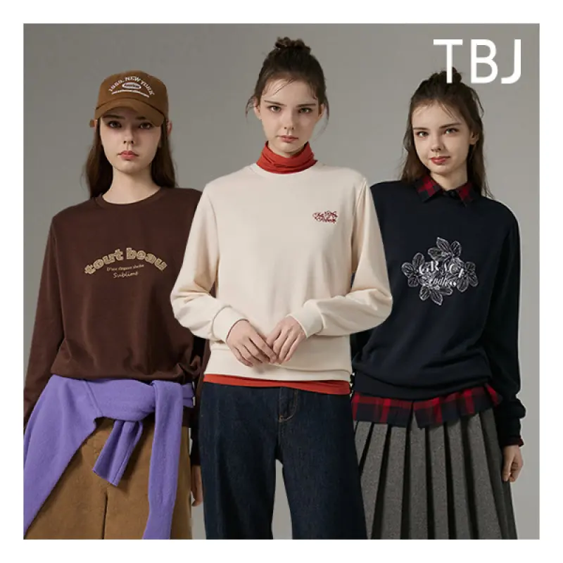 TBJ () 26FW 여성 아트웍 융기모 스웻 3종