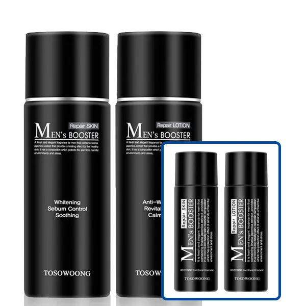 [토소웅]맨즈부스터 스킨로션 2종세트 150ml+30ml 여행용 구성 (쿠폰가 35,280원/3,000원)