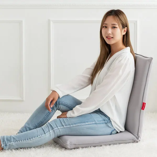 콤보사각 좌식 의자 패브릭 1인 등받이 접이식 쇼파