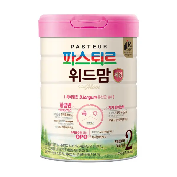 파스퇴르 위드맘 제왕 분유 2단계 750g 2개