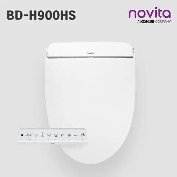 노비타살균 프리미엄 자동 물내림 방수비데 BD-H900HS (뉴트럴 실버)기사 방문 무료설치_E2