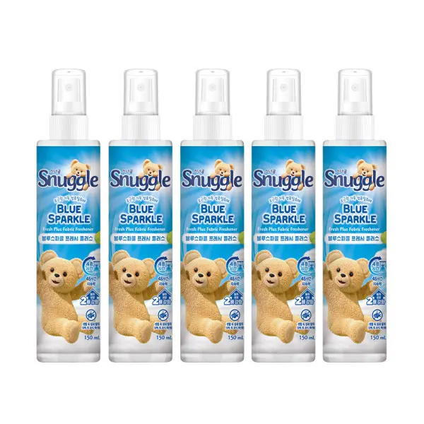 스너글 섬유탈취제 150ml 블루스파클 5개