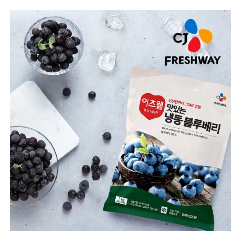 씨제이프레시웨이 냉동 블루베리 1kg x 3개