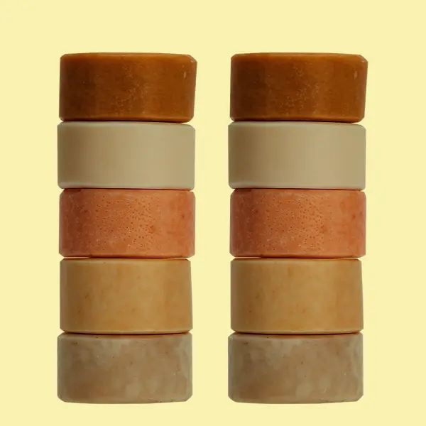 (100g x 10개) 샘스캐빈 1kg 설거지비누 6종 주방비누 고체워싱바 과일세척