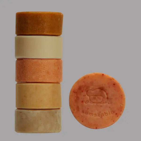 (100g x 10개) 샘스캐빈 1kg 설거지비누 6종 주방비누 고체워싱바 과일세척