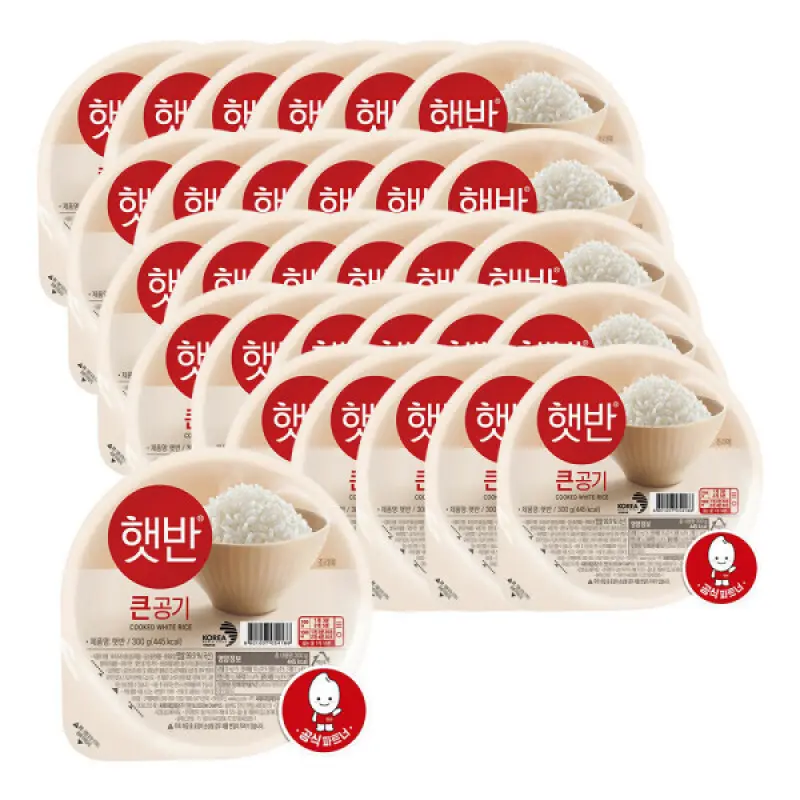 CJ 햇반 백미 큰공기 300G 30입 (1BOX)