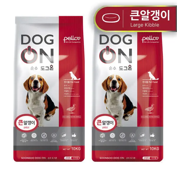도그온 10kg X 2개 진돗개 대형견 대용량 사료 전견종 펠리코