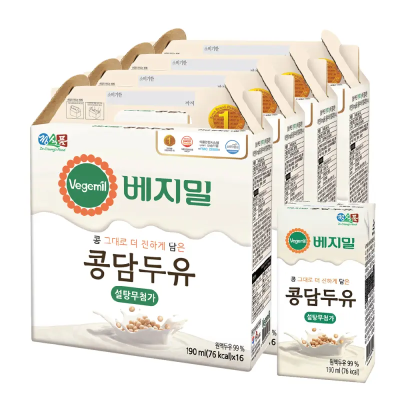베지밀 콩담두유 190ml x 64팩