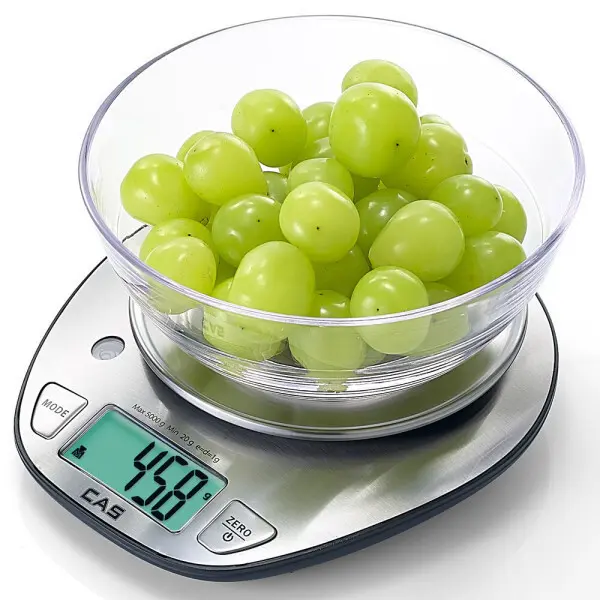 카스(CAS) 디지털 주방저울(전자저울) CKS-2 (5kg/1g) 백라이트기능 최소1g측정 제과제빵 이유식저울