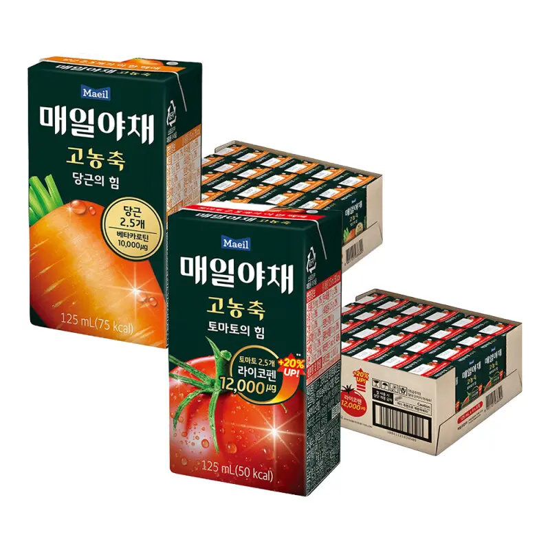 매일야채 고농축 당근의힘 24팩 + 고농축 토마토의힘 24팩