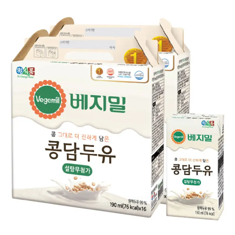 베지밀 콩담두유 190ml x 32팩
