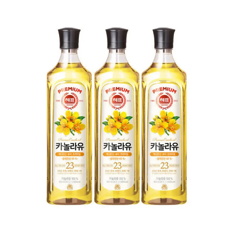 사조 카놀라유 900mL x 3개