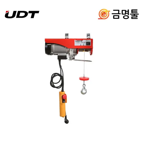 UDT UW300-12 미니윈치 PA-300A후속 용량150kg 와이어길이12m 호이스트 리프트 전동윈치