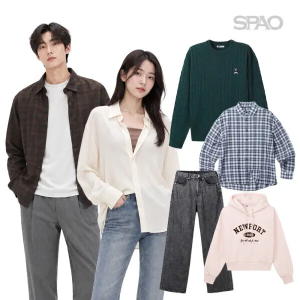 (스파오) 가을 빅세일 니트/티셔츠/맨투맨/바지/자켓 외