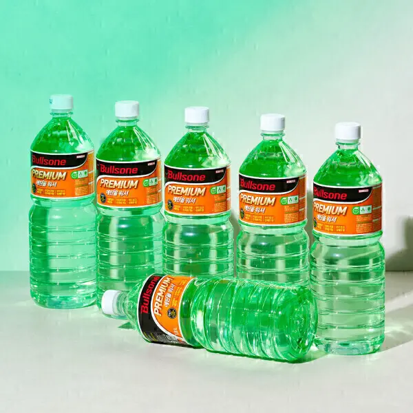 (12%결제할인)불스원 레인OK 프리미엄 에탄올워셔 1.8L 6개 +(990원 추가 시 2in1 발수코팅세정제 구매가능)