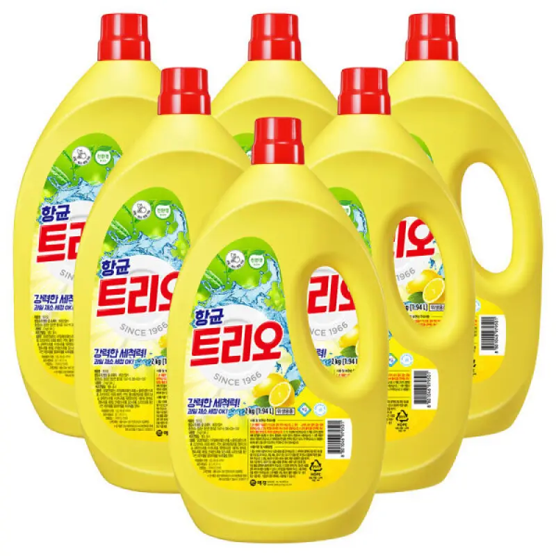 항균 트리오 주방세제 2kg 6개 (1박스)